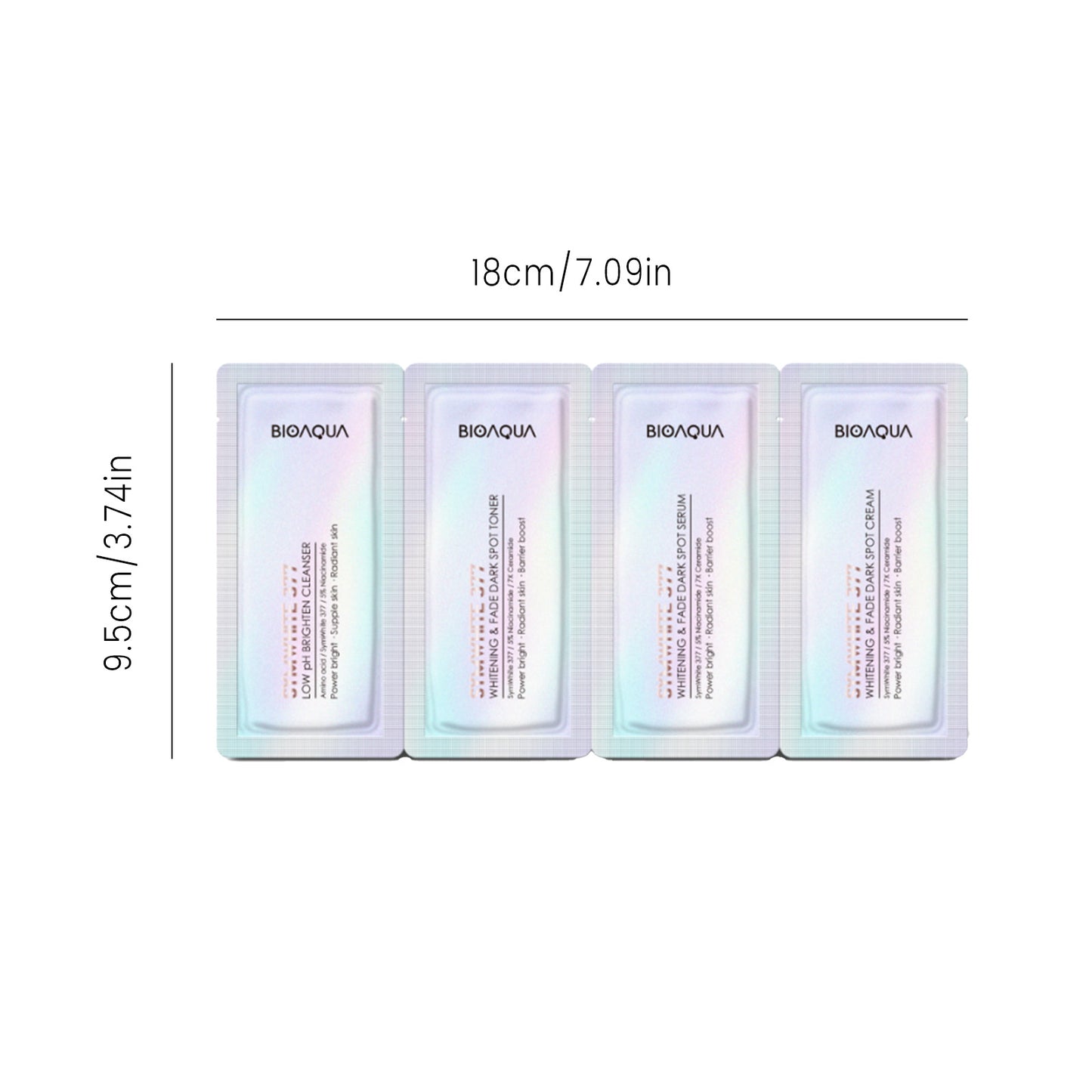 BIOSPHERE 377 Whitening & Spot-FadingSet (Cleansing Milk 3g+Toner 3ml+Essence Cream 3ml+Face Cream 3g)