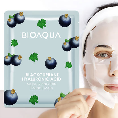 BIOAQUA Black currant Hyaluronic Acid Moisturizing & Beauty Essence Mask 25g