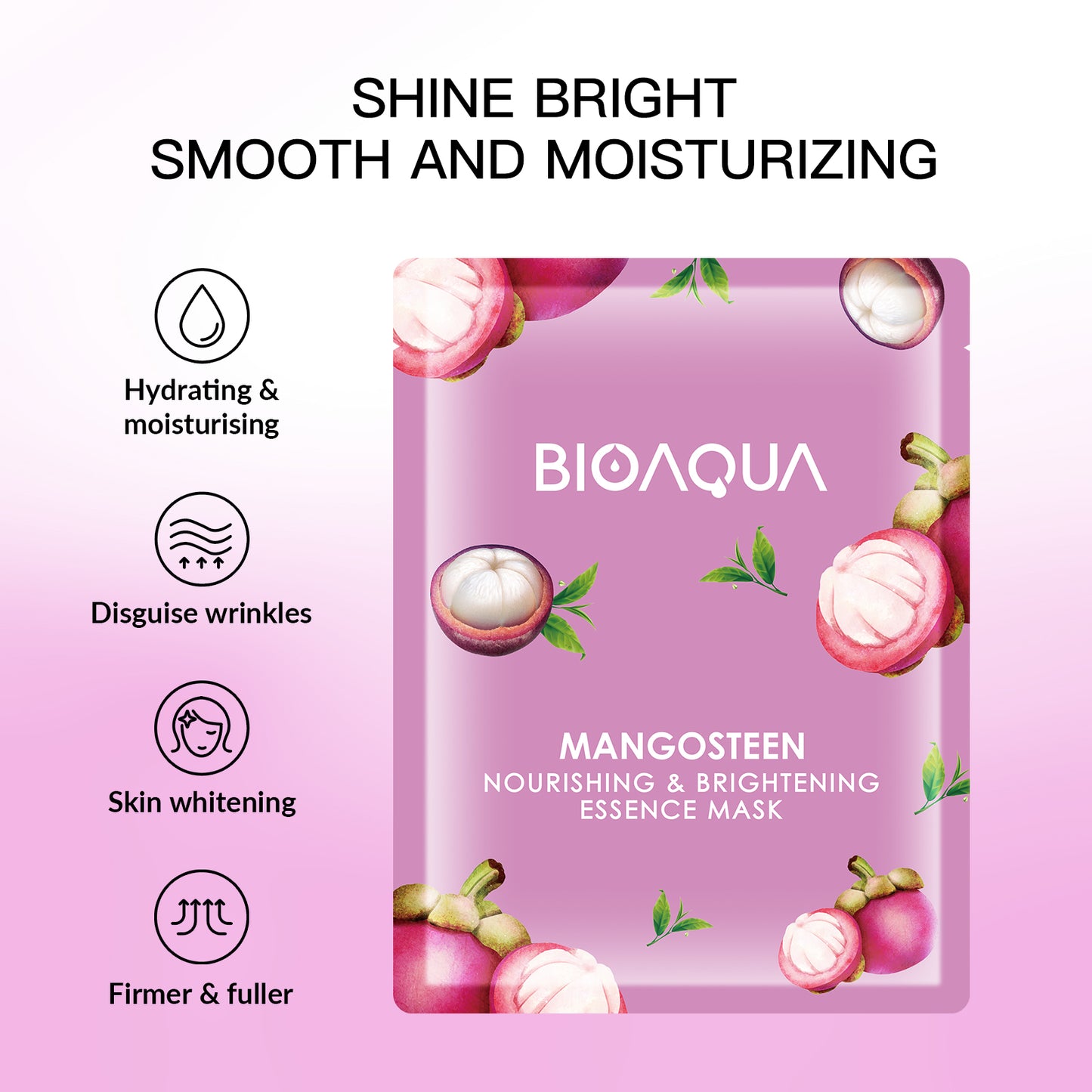 BIOAQUA Mangosteen Nourishing & Brightening Essence Mask 25g