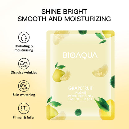 BIOAQUA Grapefruit Seaweed Pore-Tightening Essence Mask 25g