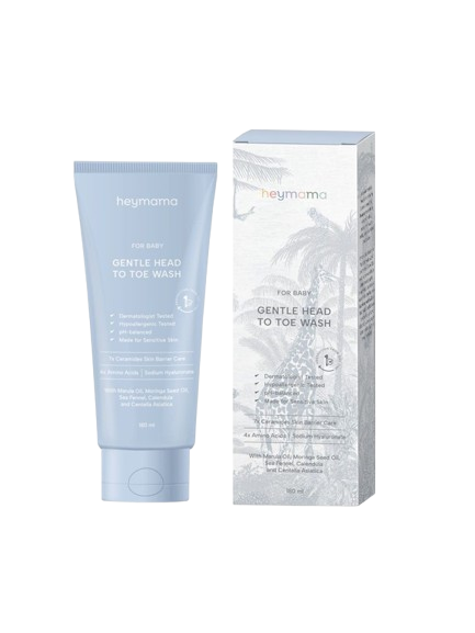 BIOAQUA HEYMAMA Gentle Shampoo & Body Wash 180ml