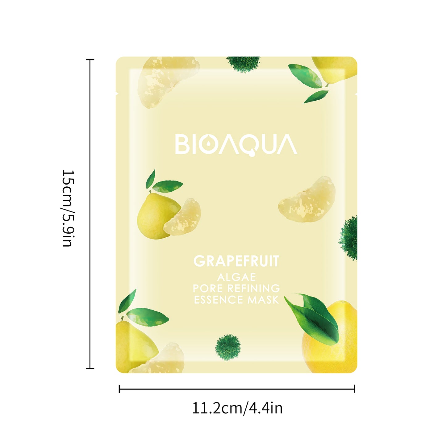 BIOAQUA Grapefruit Seaweed Pore-Tightening Essence Mask 25g