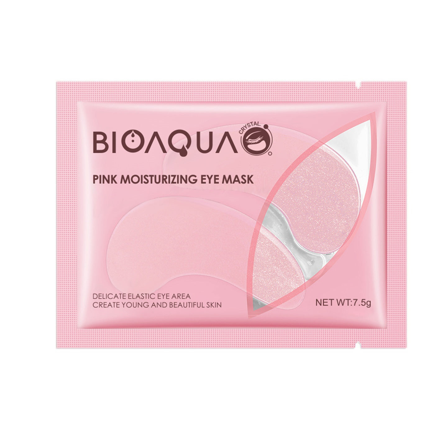 BIOAQUA Six-Peptide Sakura Pink Moisturizing Eye Mask 7.5g