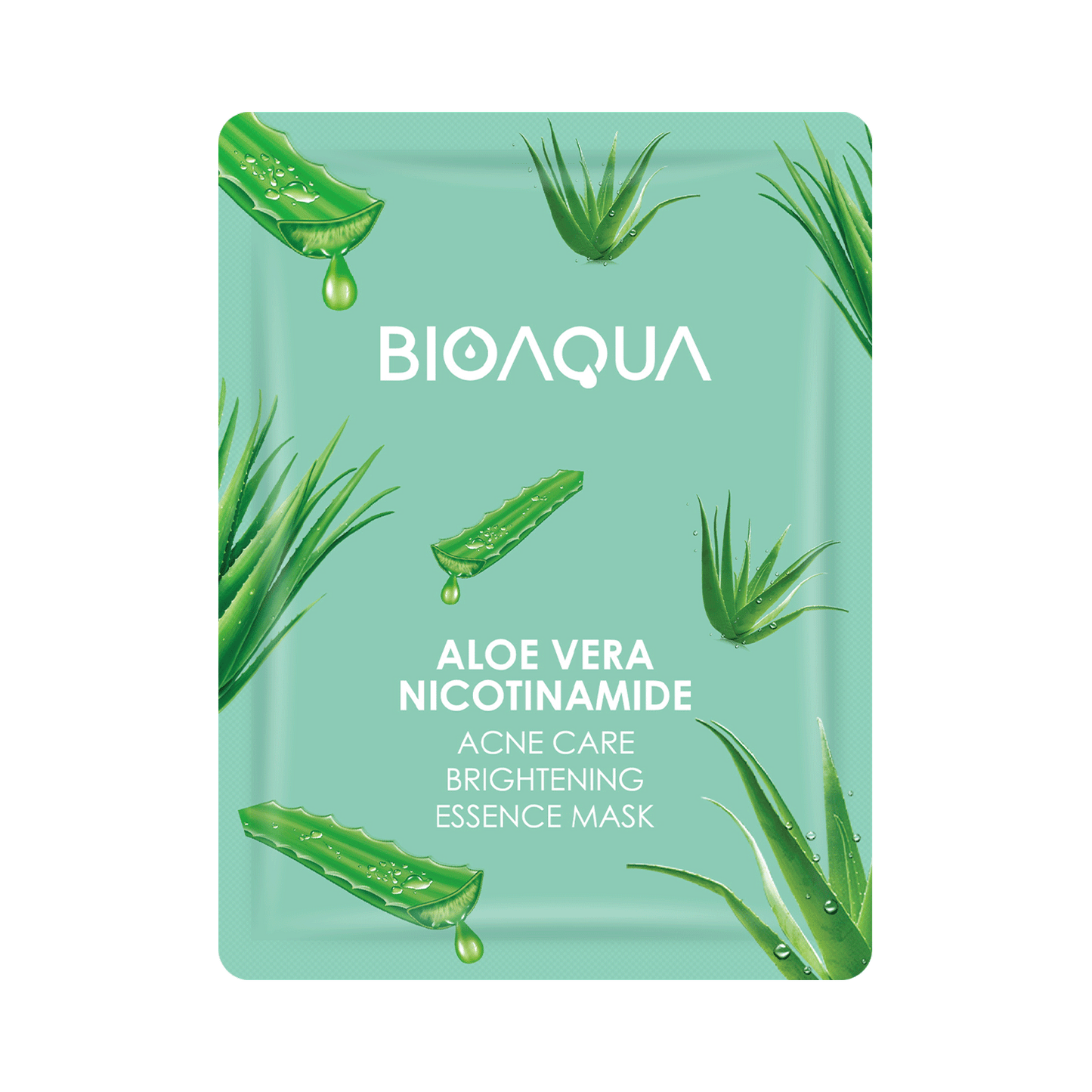 BIOAQUA Aloe Vera & Niacinamide Anti-Acne Brightening Essence Mask 25g