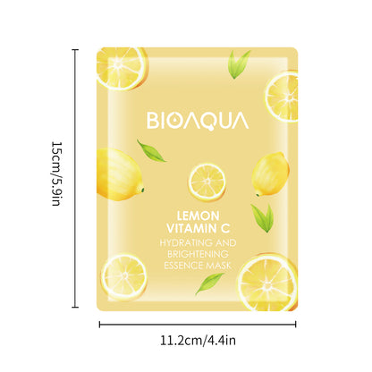 BIOAQUA Lemon Vitamin CHydrating & Brightening Essence Mask 25g