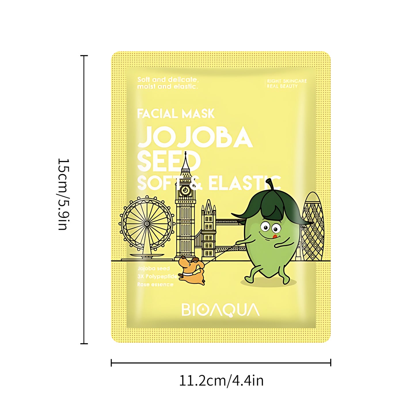 BIOAQUA Jojoba Seed Soft & Elastic Mask 25ml